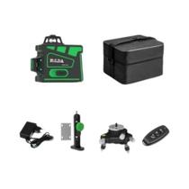 Nível Laser 3D De 12 Linhas Com Autonivelamento, 360 graus Horizontal E Vertical, Feixe Verde, Potente.