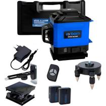 Nível Laser 3d Exbom 12 Fepronl1230 Linhas Recarregável Cor verde