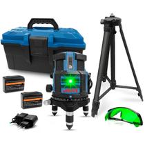 Nível Laser 5 Linhas Reforçado 2 Bateria, Carregador E Tripé