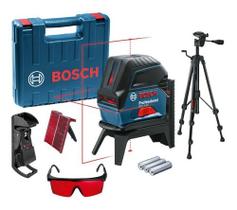 Nível Laser Bosch Gcl 2 15 + Maleta + Tripé Bt 150 + Óculos
