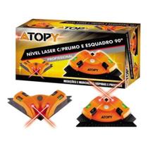 NÍVEL LASER C/ PRUMO E ESQUADRO 90º PROFISSIONAL- ATOPY