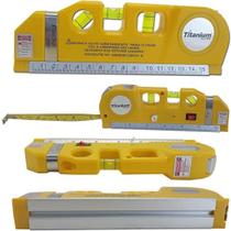 Nivel Laser com Fita Métrica Titanium