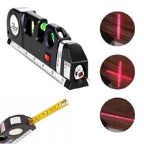 Nível Laser Cruz 8 Metros Alta Precisão Com Trena E Régua