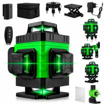 Nivel Laser Leiser 16 Linha Prumo Esquadro Maleta Bateria Recarregável Mini Tripé Suporte Parede