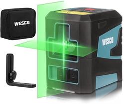 Nível Laser Linha Cruzada Verde Ws8915K Wesco C/Suporte