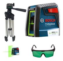 Nível Laser Linhas Bosch Gll 2-12 G 12m Tripé Óculos Verde