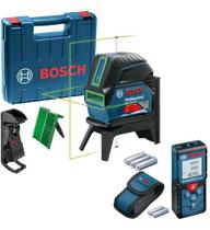 Nível Laser Linhas Verde Bosch Gcl 2-15 G 15m E Trena Glm 40