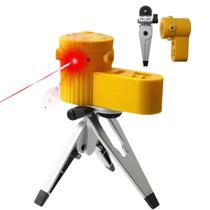 Nível Laser Nivelador Suporte Tripé Esquadro Prumo Rotativo Multifuncional Profissional