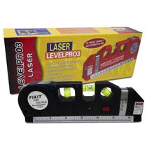 Nível Laser Profissional Nivelador Level Pro3 Estágios Trena