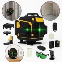 Nível Laser Verde 3D 12 Linhas 40m com 2 Baterias Recarregáveis com Maleta Reforçada Profissional Alta Precisão Nível Laser Verde 3D 12 Linhas 40m com 2 Baterias Recarregáveis com Maleta Reforçada Profissional Alta Precisão