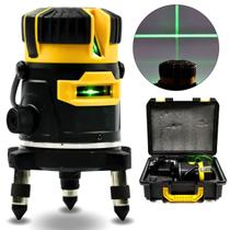 Nível Laser Verde Gira 360 2 Linhas 2 Baterias Profissional