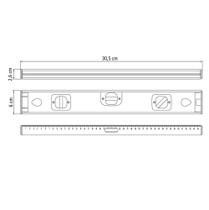 Nível Magnético 12" Tramontina em Alumínio com Duas Ampolas Nível Magnético 12" Tramontina em Alumínio com Duas Ampolas