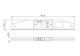 Nível Magnético 14" Tramontina em Alumínio com Duas Ampolas