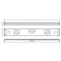 Nível Magnético 18" Tramontina em Alumínio com Três Ampolas Nível Magnético 18" Tramontina em Alumínio com Três Ampolas