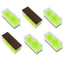 Nível Mini Bolha Magnético ZUJHPYMI 6 Peças 1x1x3 cm Nível Mini Bolha Magnético ZUJHPYMI 6 Peças 1x1x3 cm