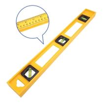 Nível Profissional Amarelo 3 Bolhas 23 cm Régua De Prumo Nível Profissional Amarelo 3 Bolhas 23 cm Régua De Prumo