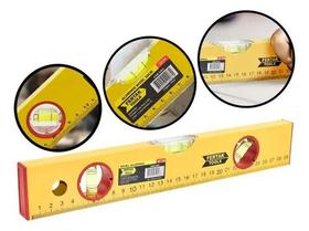 Nível Profissional Amarelo 3 Bolhas 30 Cm Régua De Prumo Nível Profissional Amarelo 3 Bolhas 30 Cm Régua De Prumo