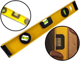 Nível Profissional Com Base Magnética 60cm 24 Polegadas Medição Nivelamento 3 Bolhas Fertak