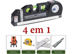 Nível Prumo Lazer Horizontal Vertical Cruz 3 Bolhas Trena Nível Prumo Lazer Horizontal Vertical Cruz 3 Bolhas Trena