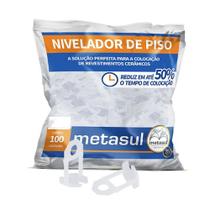 Nivelador de Piso 1,00mm Pacote com 100 Peças Metasul