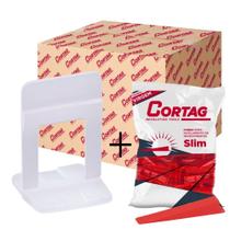 Nivelador Espaçador Porcelanato Slim 1,5mm 1000 + 200 Cunha