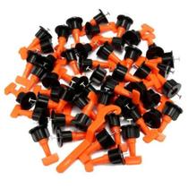 Nivelador Porcelanato Rosca Reutilizavel Cunha Espaçador 50pçs Nivelamento Pisos Revestimento Cerâmica Azulejos Prático e Niveladores Chave de Aperto