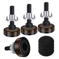 Niveladores de móveis ajustáveis Saffire Dark Brown (pacote com 4)