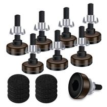 Niveladores de móveis ajustáveis Saffire Dark Brown (pacote com 8)