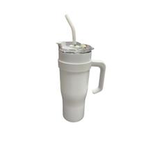(NN) Copo GarrafaTérmico Alça Capacidade 1200ml com canudo e preotção do canudo Tampa sem adesivo
