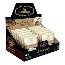 Nobre Alfajor Doce de Leite com Cobertura de Chocolate Branco Display com 12 Unidades Nobre Alfajor Doce de Leite com Cobertura de Chocolate Branco Display com 12 Unidades