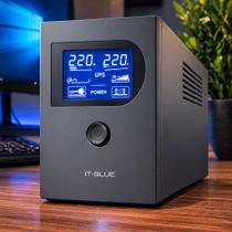 Nobreak 1000VA 600W com LCD 220V Estabilizador Proteção para PC Computador Modem Roteador MAX-0404