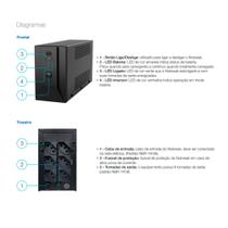 Nobreak 1200va WEG Home Entrada 115/220V / Saída 115V 90min