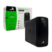 Nobreak Ragtech NSH STDTI FULL BLACK 600VA Ent Bivolt Sai 115V 6 Tomadas 20NSH4114