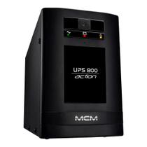 Nobreak UPS MCM 800VA ACTION 3.1, Entrada Trivolt (115/127/220V), Saída 6 Tomadas 115V c/ Entrada Bateria Estacionária