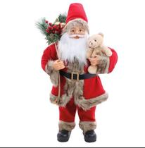 Noel em pe c/urso vrm 60cm (noeis) c/1 un