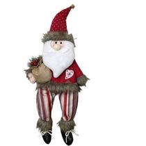 Noel Feltro Vermelho e Marrom 50cm Tok Da Casa-Pç