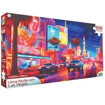Noite em Las Vegas Brinquedo Educativo Quebra Cabeça 500 PÇs Noite em Las Vegas Brinquedo Educativo Quebra Cabeça 500 PÇs