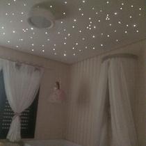 Noite Estrelada Kit 200 Fibra Ótica Estrelado Efeito Branco Noite Estrelada Kit 200 Fibra Ótica Estrelado Efeito Branco