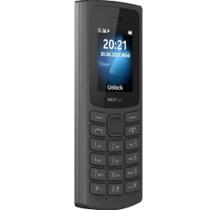 Nokia 105 Preto 4G Dual SIM Celular com Lanterna Teclado Físico Rádio FM Bateria de Longa Duração