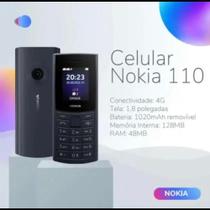 Nokia 105 Preto 4G Dual SIM Celular com Lanterna Teclado Físico Rádio FM Bateria de Longa Duração