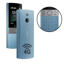 Nokia 150 Azul P/ Idosos Simples 4G Letra e Tela Grande Teclado Rádio FM Som Alto