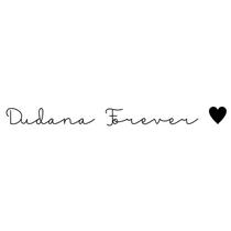 Nome de parede Dudana Forever + aplique coração - mdf 3mm preto