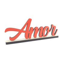 Nome Decorativo Na Base Mdf 6mm Amor