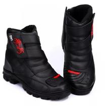 Nome do Produto BOTA MOTOCICLISTA TH1 PRETA IMPERMEAVEL MOTO ESPORTIVA ADVENTURE PROTEÇÃO ANTI DERRAPANTE BORRACHA