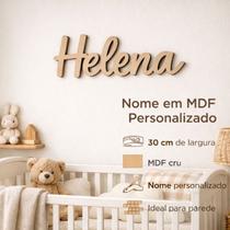Nome em MDF Personalizado Corte a Laser 30cm 40cm Decoração
