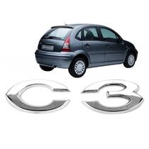 Nome Emblema Letreiro C3 Cromado C3 02/12 Nome Emblema Letreiro C3 Cromado C3 02/12