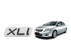 Nome Emblema Xli Corolla 09 10 11 12 13 Cromado/ Preto