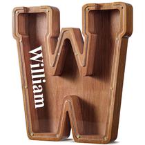 Nome personalizado do Piggy Bank Summidate Wooden Extra Large