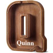 Nome personalizado do Piggy Bank Summidate Wooden Extra Large