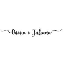 Nomes de parede Onesia e Juliana - mdf 3mm preto - MongArte Decor